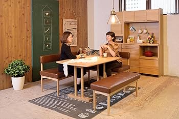 Amazon | AZUMAYA エコモ ダイニングテーブル ナチュラル HOT